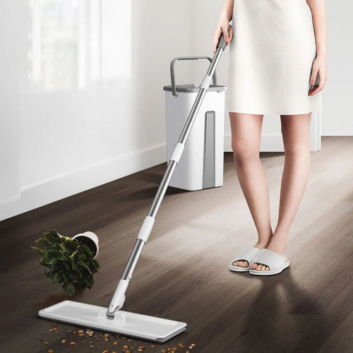 Cleaner Pro - Håndfri Vri-System Mopp Og Bøtte Sett